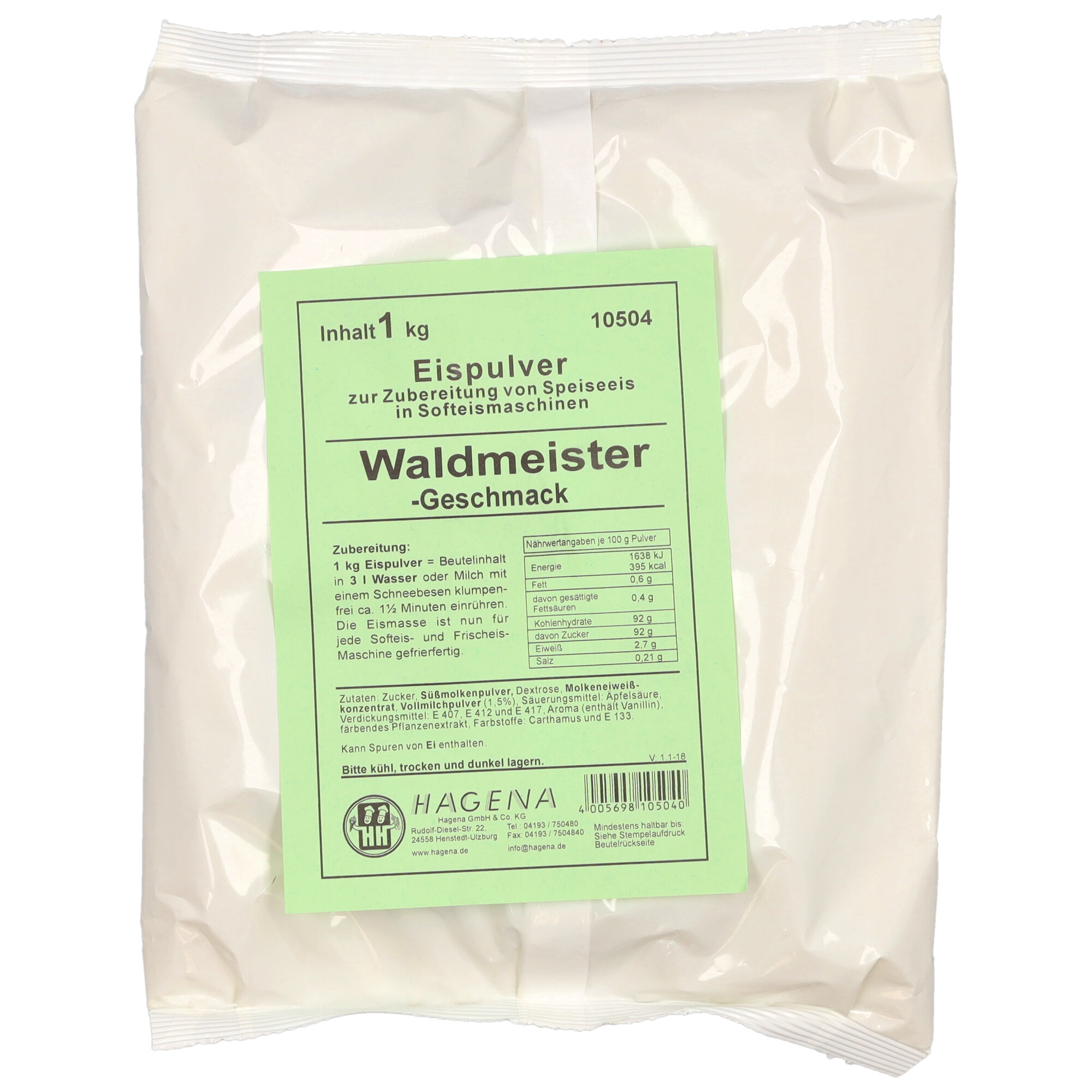 Softeispulver Waldmeister