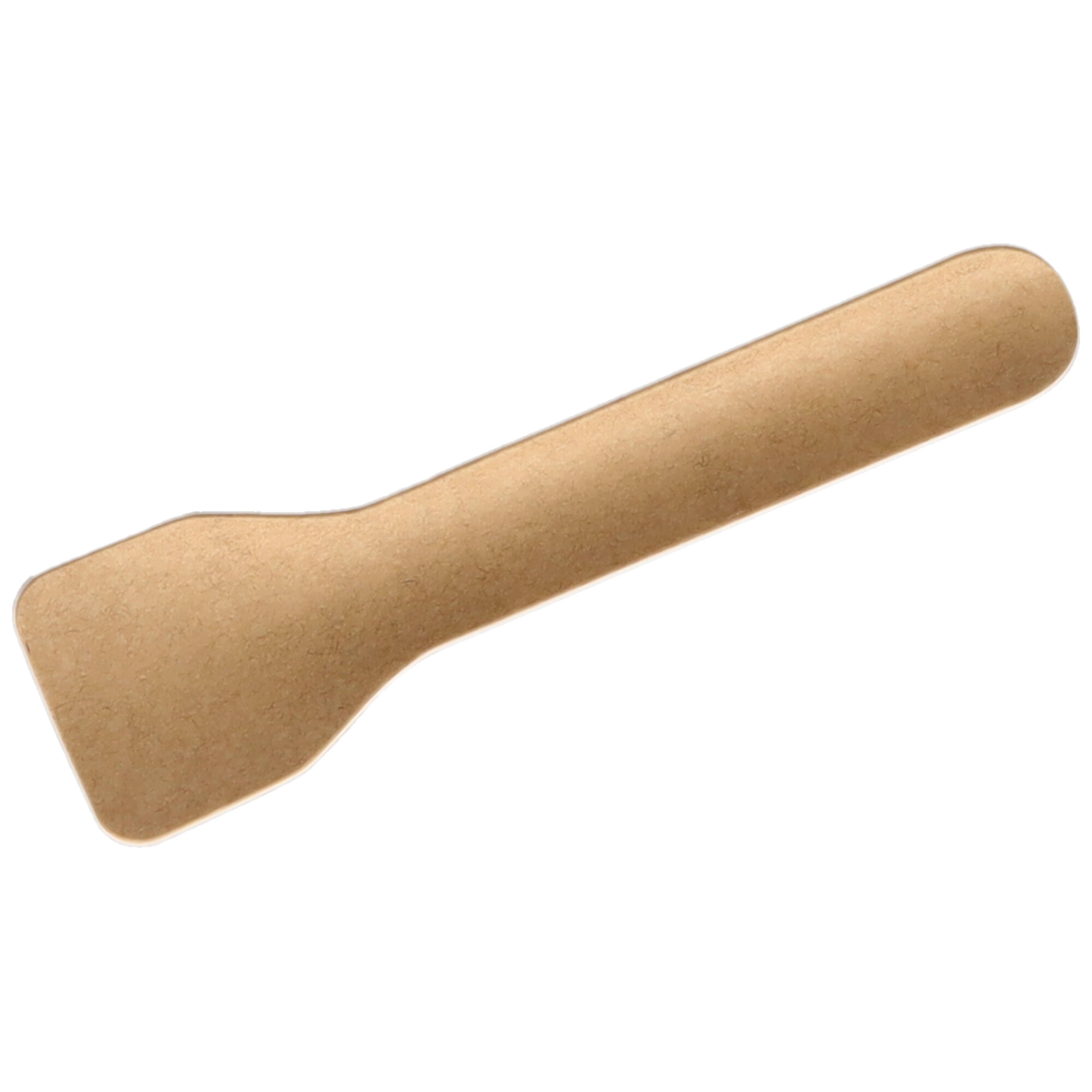 Papier-Eisspaten 10 gewölbt braun