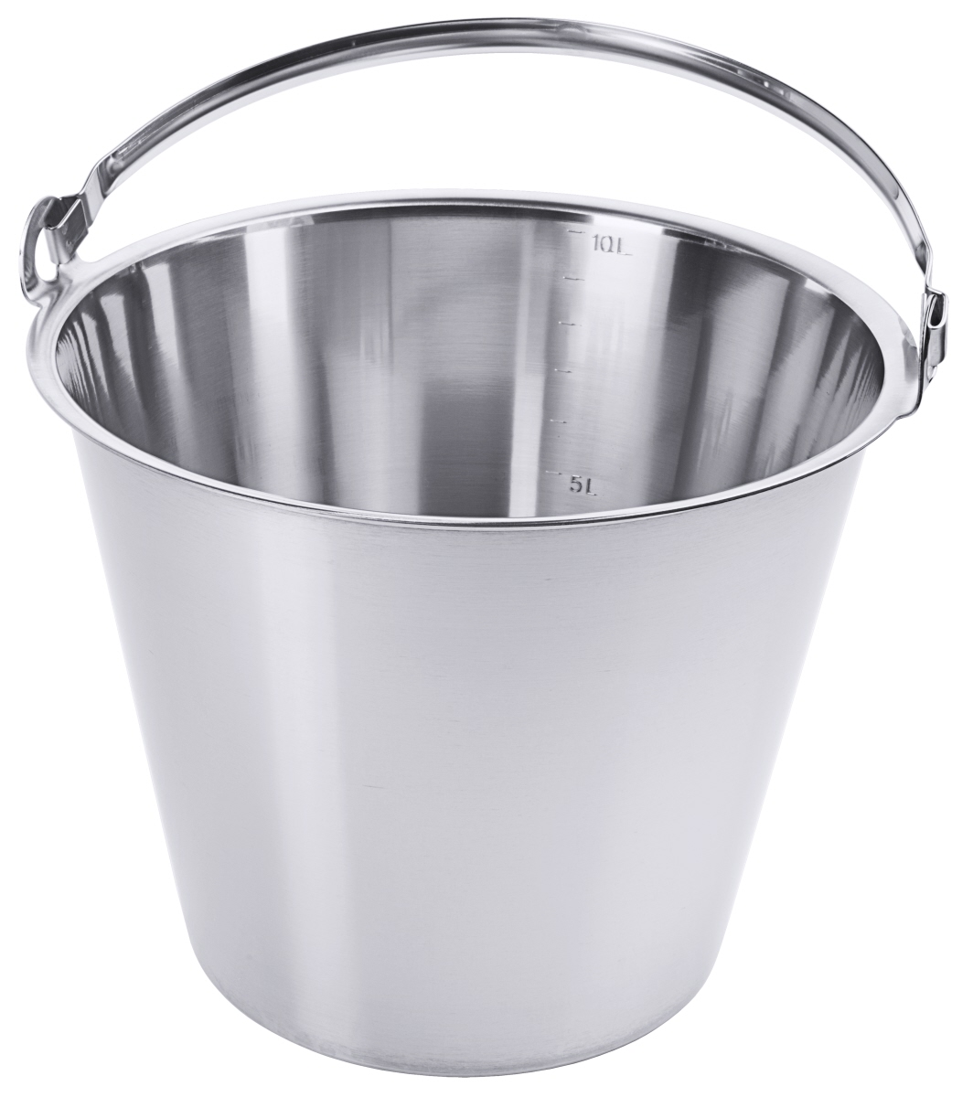Eimer 10 l aus Edelstahl 18/10