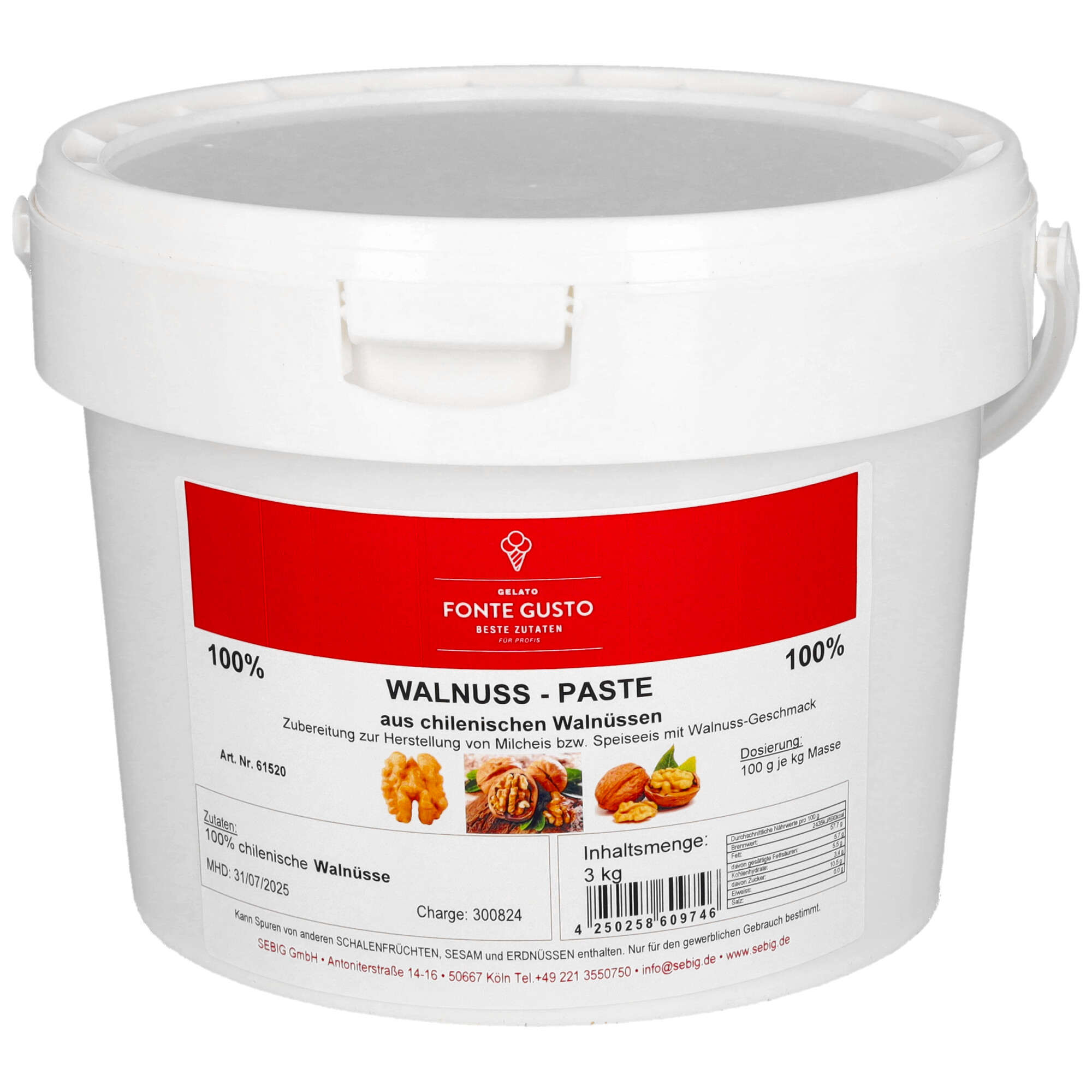 Walnuss-Paste 100%