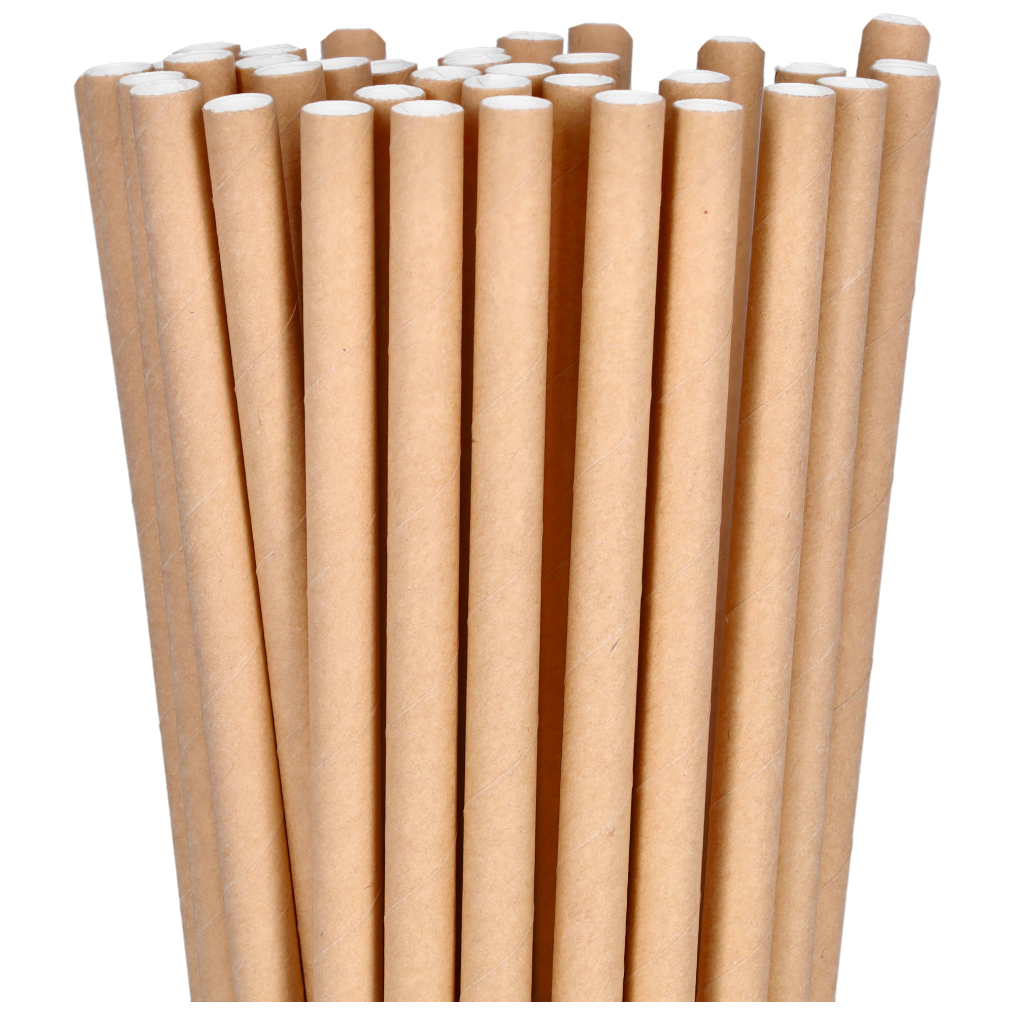 Papier-Trinkhalme 23/8 braun