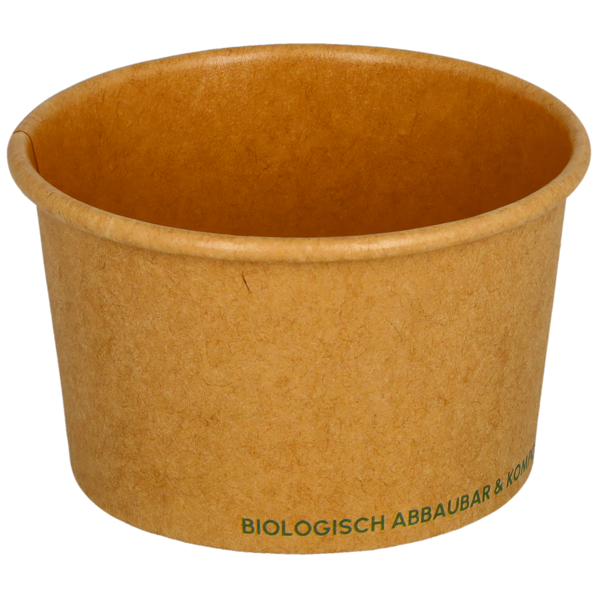 Eisbecher A100 braun, kompostierbar, NEU