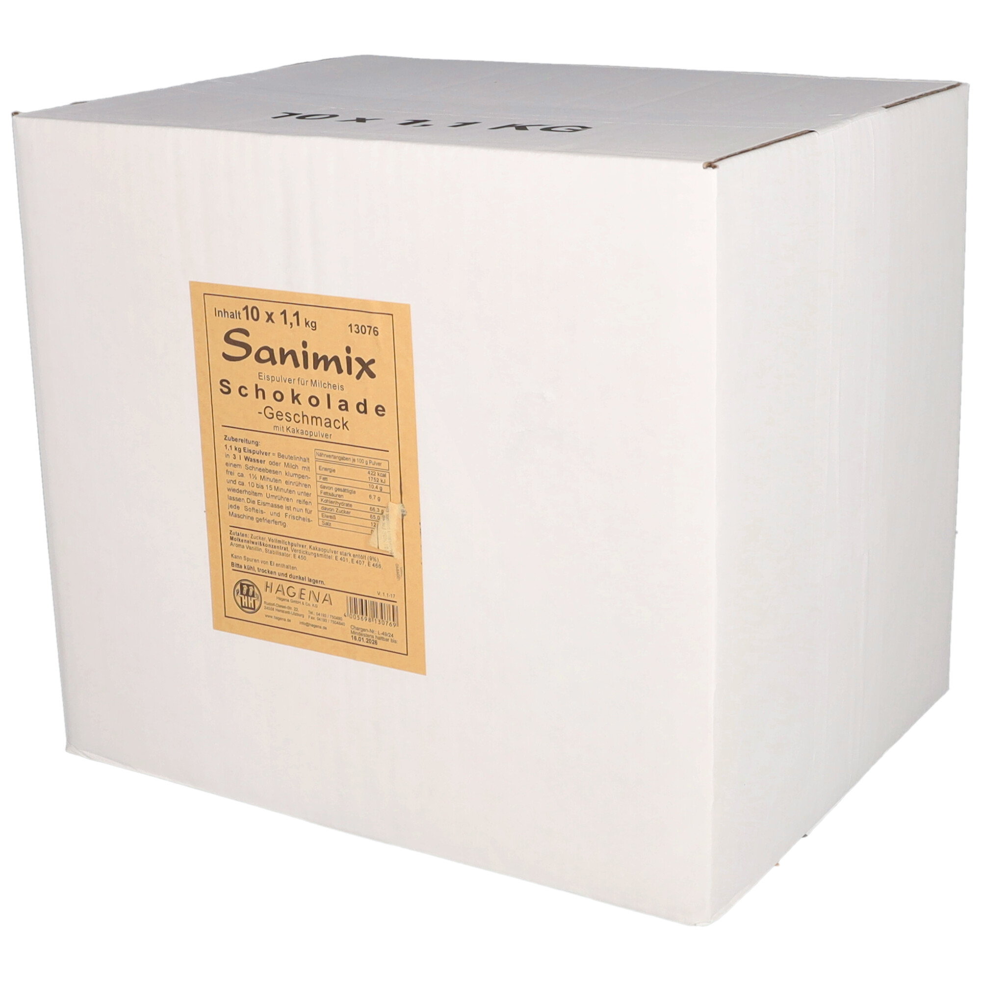 Softeispulver Sanimix Schokolade