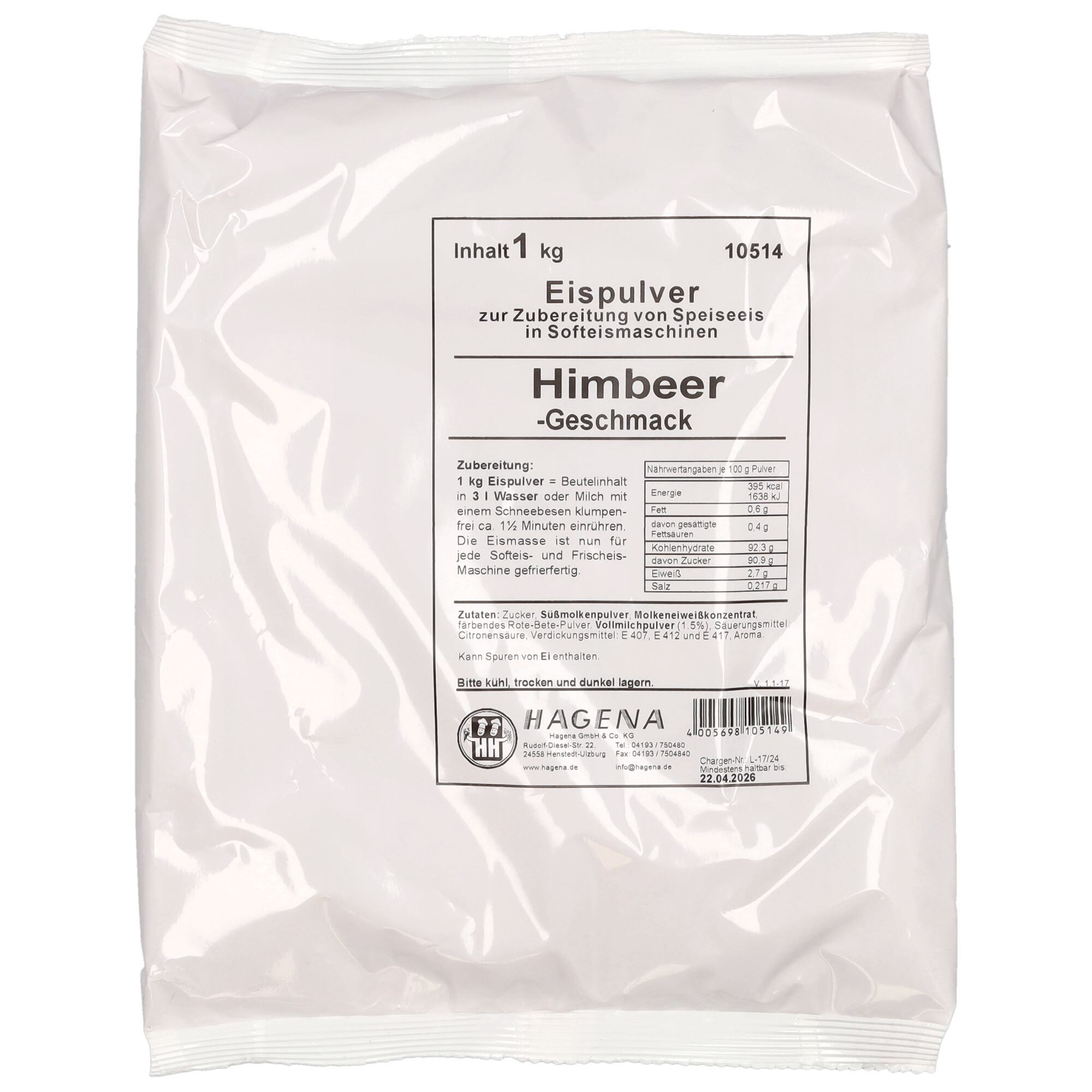 Softeispulver Himbeere
